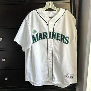 Worn Majestic Seattle Mariners Ichiro Suzuki baseball jersey size XL